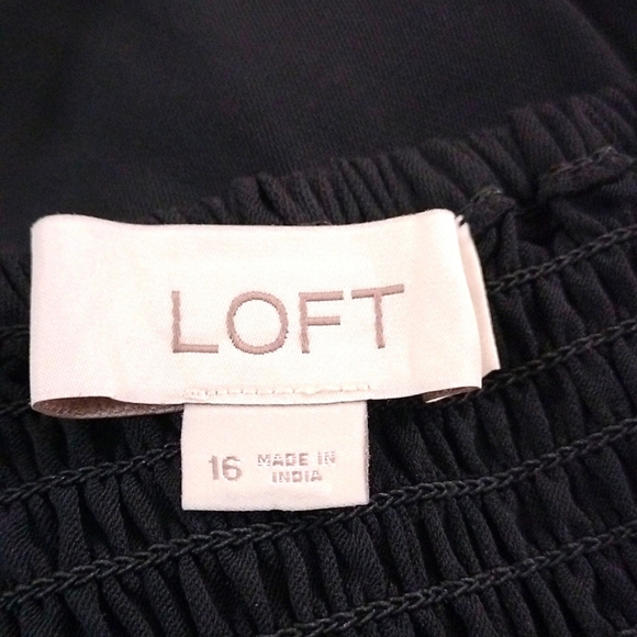 LOFT Strapless Wideleg Jumpsuit With Pockets Size 16 - Picture 6 of 7